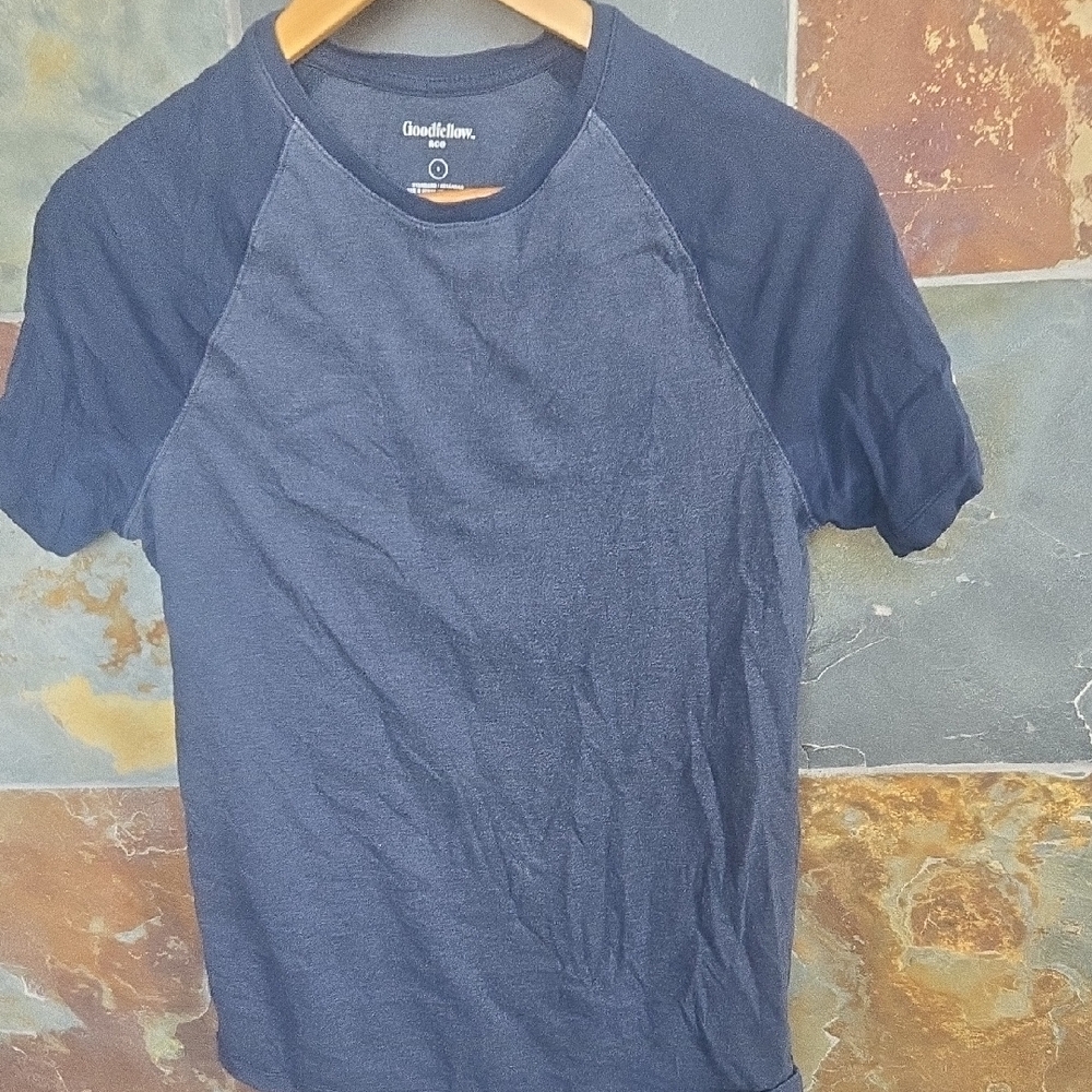 Goodfellow & Co Men's Navy Blue Raglan Shirt